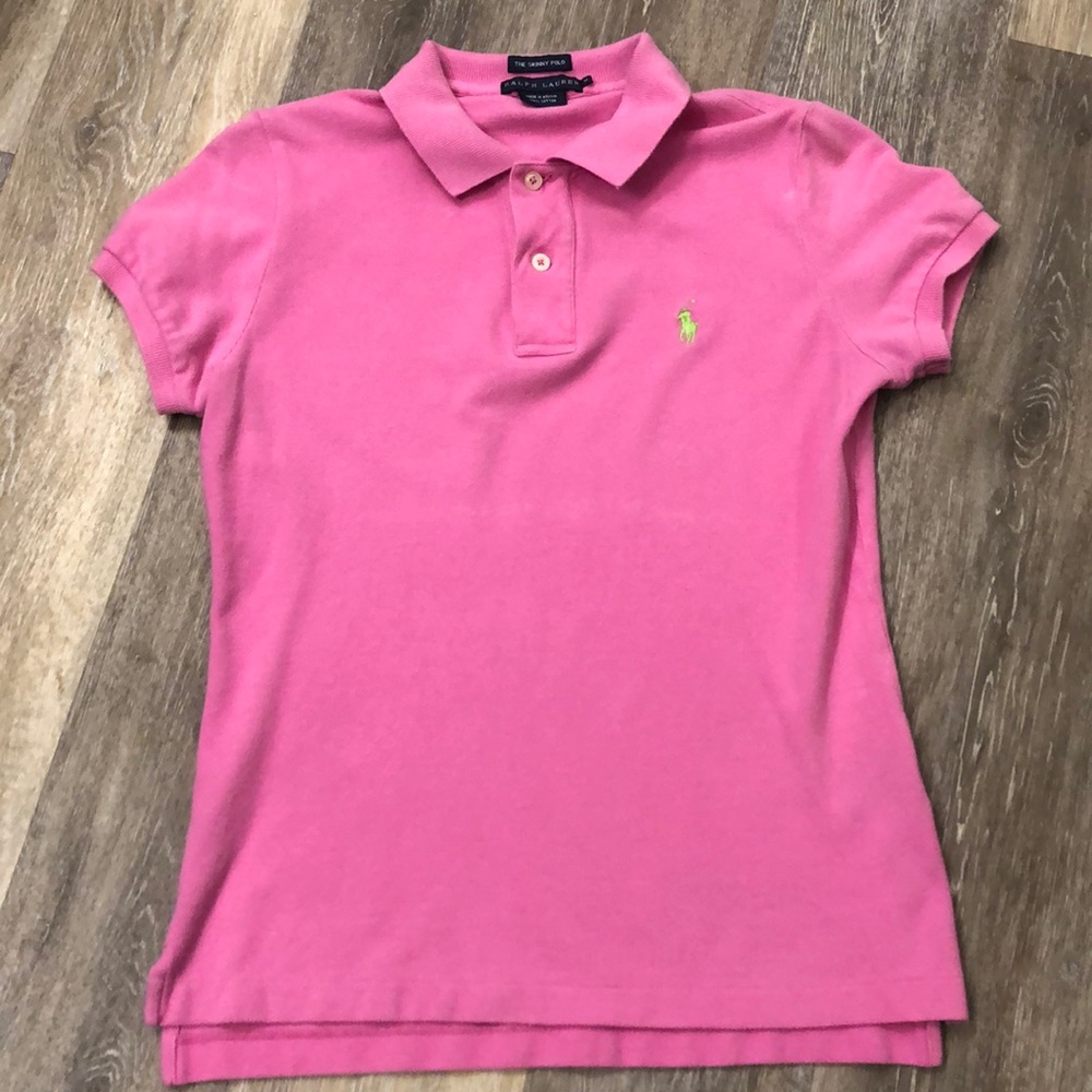 Ralph Lauren - The Skinny Pink Polo - Size M